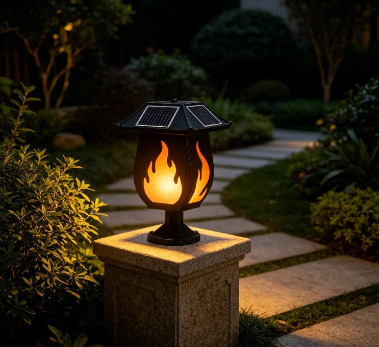 Солнечные фонари в виде колонн – обзор и цена Outdoor Lighting And Landscape