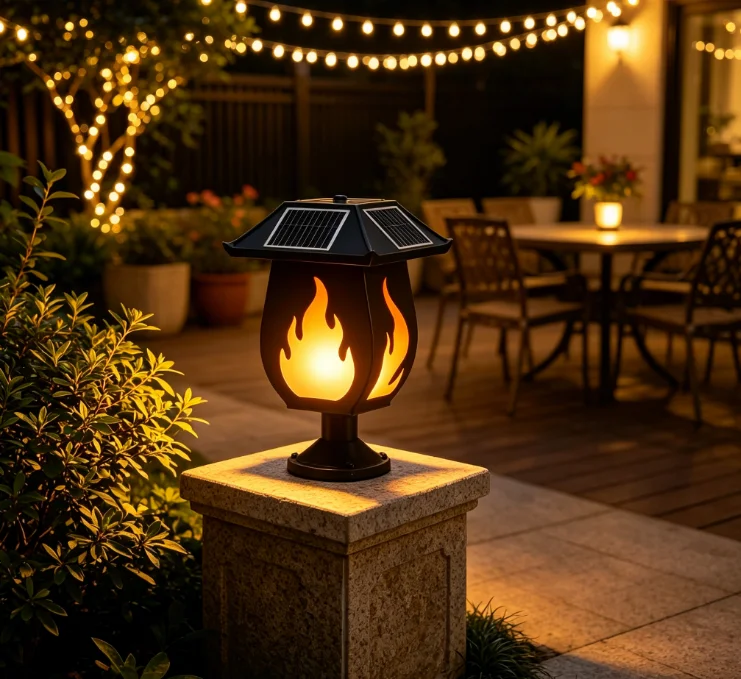 Солнечные фонари в виде колонн – обзор и цена Outdoor Lighting And Landscape