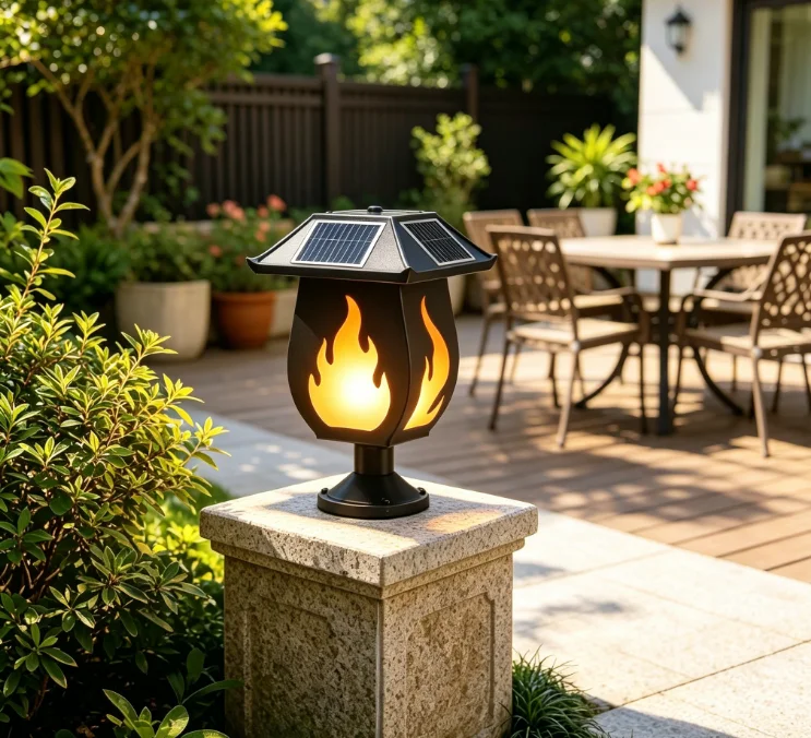 Солнечные фонари в виде колонн – обзор и цена Outdoor Lighting And Landscape