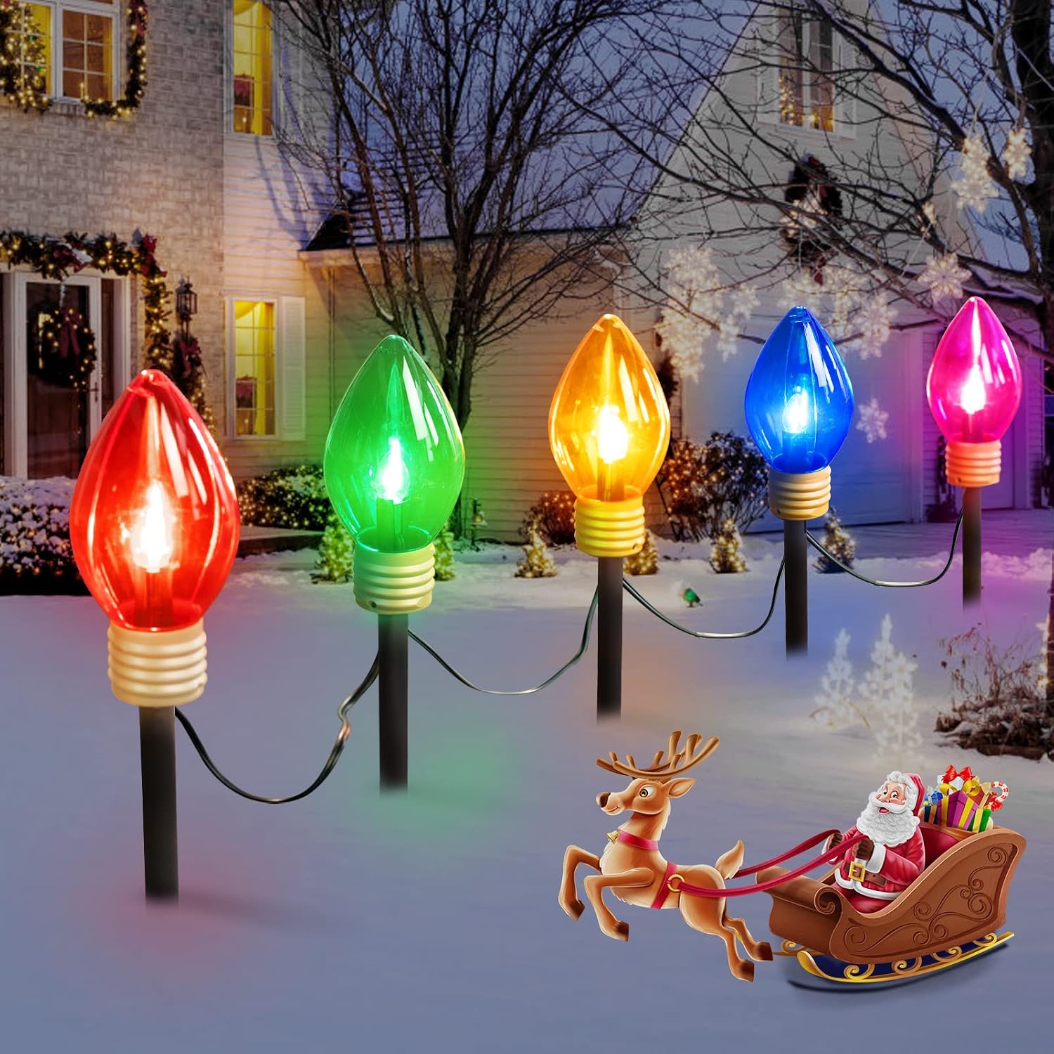 Наружные рождественские гирлян – обзор и цена Outdoor Lighting Pathway