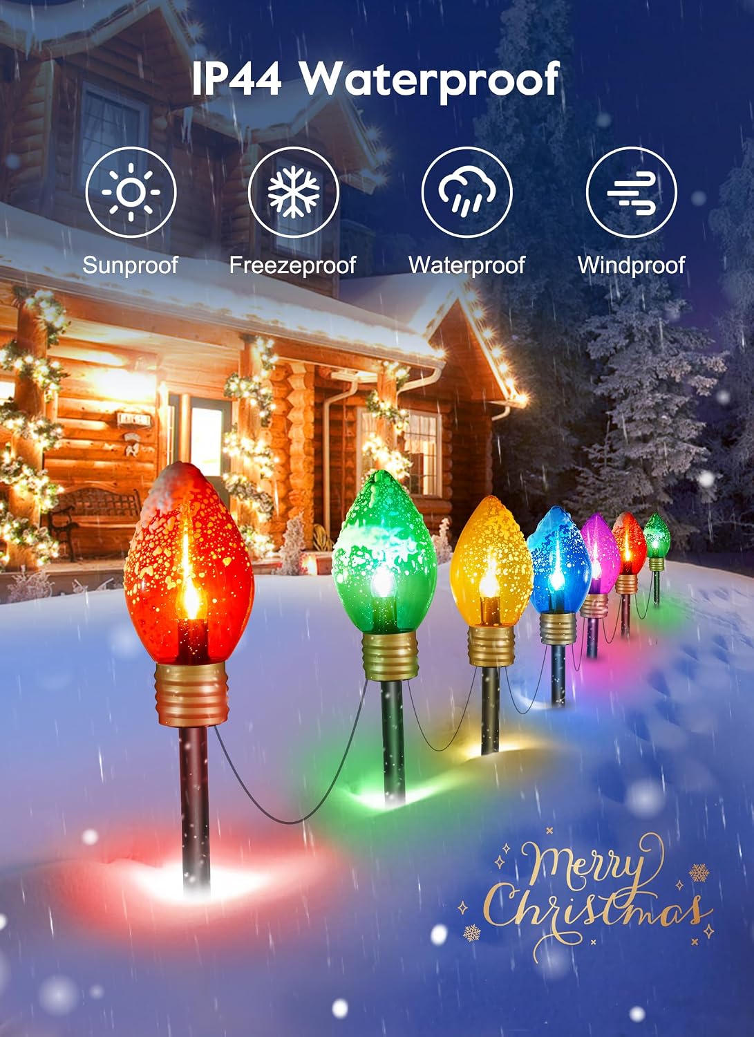 Наружные рождественские гирлян – обзор и цена Outdoor Lighting Pathway
