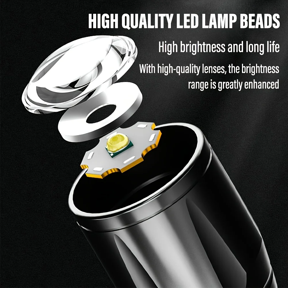 Мини-светодиодный фонарик COB, – обзор и цена Outdoor Lighting Black