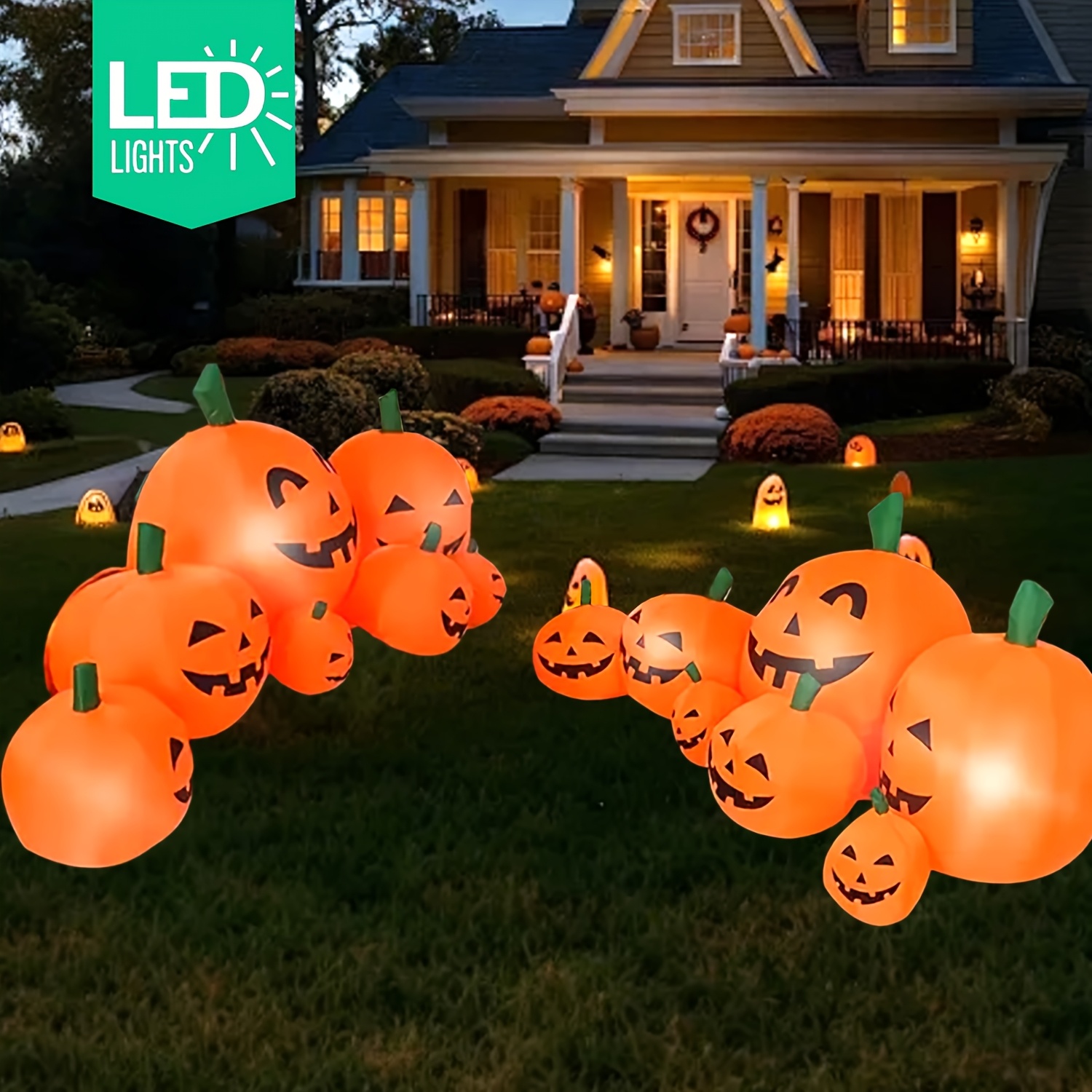 НОВИНКА! Надувная тыква для Хэ – обзор и цена Outdoor Lighting Effects